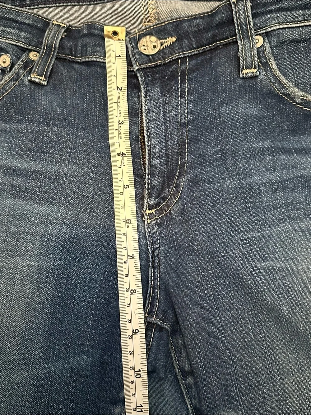 AG Adriano Goldschmied Women’s Dark Blue Skinny Jeans - Faded Wash - Picture 10 of 10
